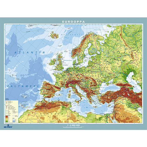 Kartta, Eurooppa, - IS-VET
