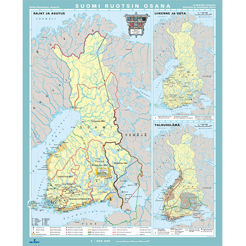 Kartta, Suomi Ruotsin osana - IS-VET